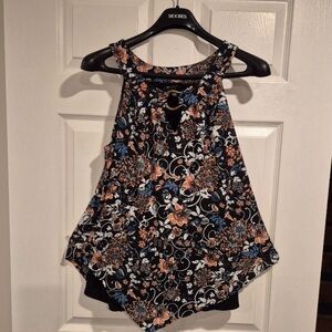 AB Studio Floral Blouse Size Large